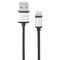 Power Up! Braided USB Cable w/ Metal Ends MFI 8-pin 4ft Blk 191-051867 - alternate 2